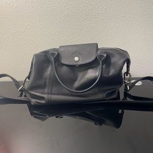 Longchamp Le Pliage Cuir Leather Shoulder Bag!!
